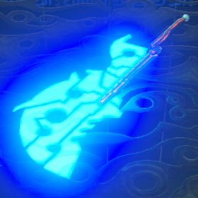A picture of a ancient battle axe++ from BoTW.