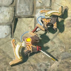 A picture of a ancient bow from BoTW.
