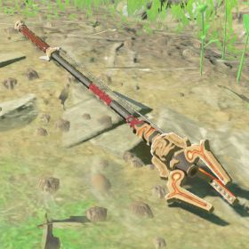 A picture of a ancient spear from BoTW.