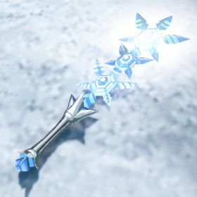 A picture of a blizzard rod from BoTW.