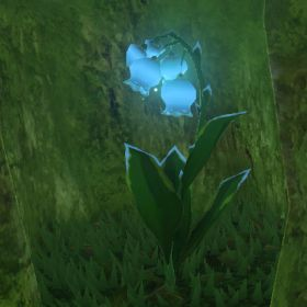A picture of a blue nightshade from BoTW.