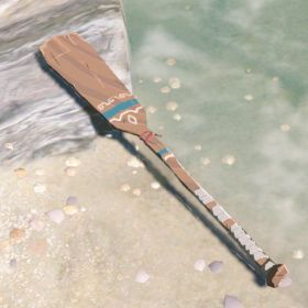 A picture of a boat oar from BoTW.