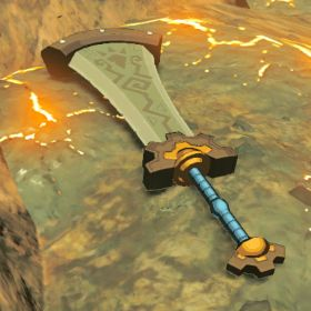 A picture of a boulder breaker from BoTW.