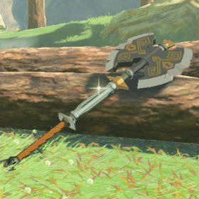 A picture of a double axe from BoTW.