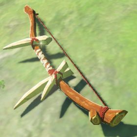 A picture of a dragon bone boko bow from BoTW.