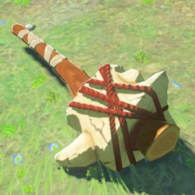 A picture of a dragonbone boko club from BoTW.