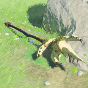 A picture of a dragonbone moblin spear from BoTW.