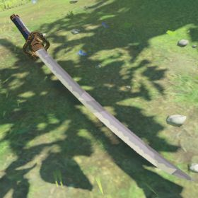 A picture of a eightfold longblade from BoTW.