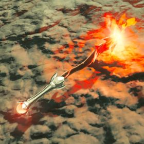 An image of a(n) fire rod from BoTW