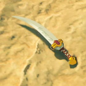 A picture of a gerudo scimitar from BoTW.