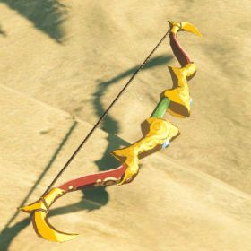 A picture of a golden bow from BoTW.