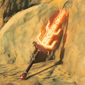A picture of a great flameblade from BoTW.