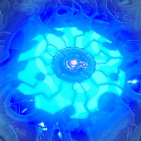 A picture of a guardian shield from BoTW.