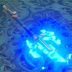 A picture of a guardian spear++ from BoTW.