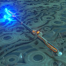 A picture of a guardian spear+ from BoTW.