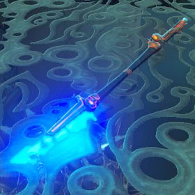 A picture of a guardian spear from BoTW.