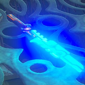A picture of a guardian sword+ from BoTW.