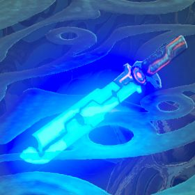 A picture of a guardian sword from BoTW.