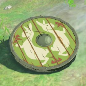 A picture of a hunter's shield from BoTW.