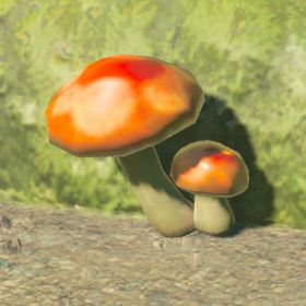 A picture of a hylian shroom from BoTW.