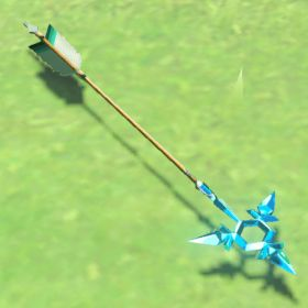 A picture of a ice arrow from BoTW.