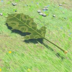 A picture of a korok leaf from BoTW.