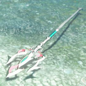 A picture of a lightscale trident from BoTW.