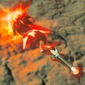 A picture of a meteor rod from BoTW.