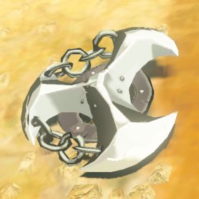 A picture of a mighty lynel shield from BoTW.