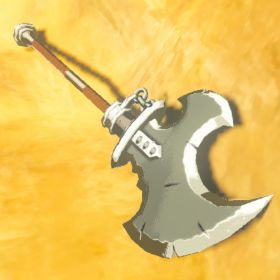 A picture of a mighty lynel spear from BoTW.