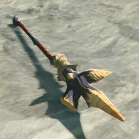 A picture of a moblin spear from BoTW.