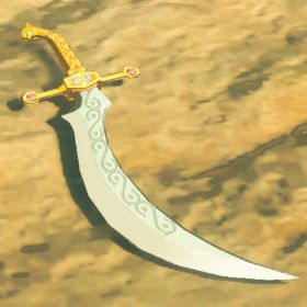 A picture of a moonlight scimitar from BoTW.