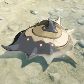 A picture of a reinforced lizal shield from BoTW.
