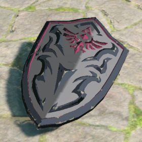 A picture of a royal guard's shield from BoTW.