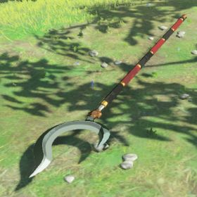 A picture of a serpentine spear from BoTW.