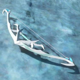 A picture of a silver bow from BoTW.