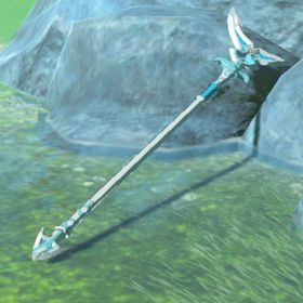 A picture of a silverscale spear from BoTW.