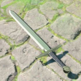 A picture of a soldier's broadsword from BoTW.