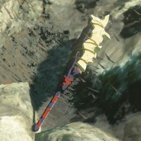 A picture of a spiked moblin club from BoTW.