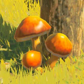 A picture of a sunshroom from BoTW.