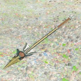 A picture of a throwing spear from BoTW.