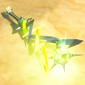 A picture of a thunderstorm rod from BoTW.