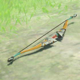 A picture of a traveler's bow from BoTW.
