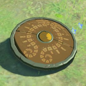 A picture of a traveler's shield from BoTW.