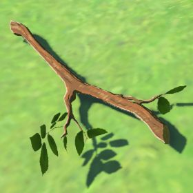 A picture of a tree branch from BoTW.