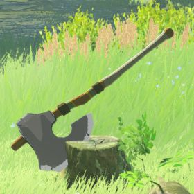 A picture of a woodcutter's axe from BoTW.
