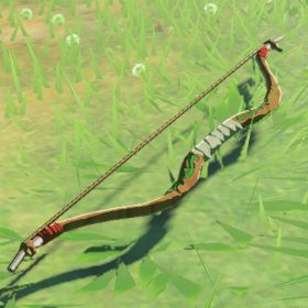 A picture of a wooden bow from BoTW.