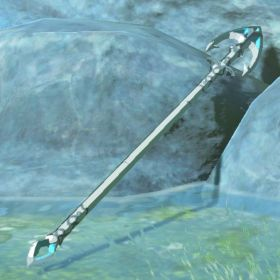 A picture of a zora spear from BoTW.